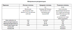 Регургитация 2-3 степени