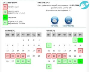 Вероятность зачатия на 6 день цикла