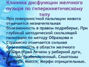 Гиперкинетический тип сокращение желчного пузыря