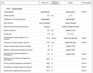 Расшифровка спермограммы, консультация андролога