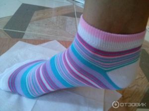 Резинка от носков на ногах и анализ